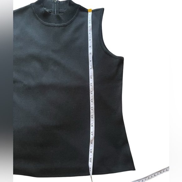 Ming Wang Women’s Sleeveless Black Top Size Medium - Picture 9 of 12